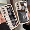 Retro Tape Pattern Phone Case for Samsung Galaxy S26 S25 S24 S23 S22 S21 S20 Plus Ultra FE A73 A72 A71 A52 A53 A32