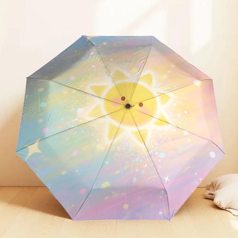Rainbow Sunshine Umbrella: A Delightful, Auto Opening Protection for Outdoor Adventures and Travel Essentials 206