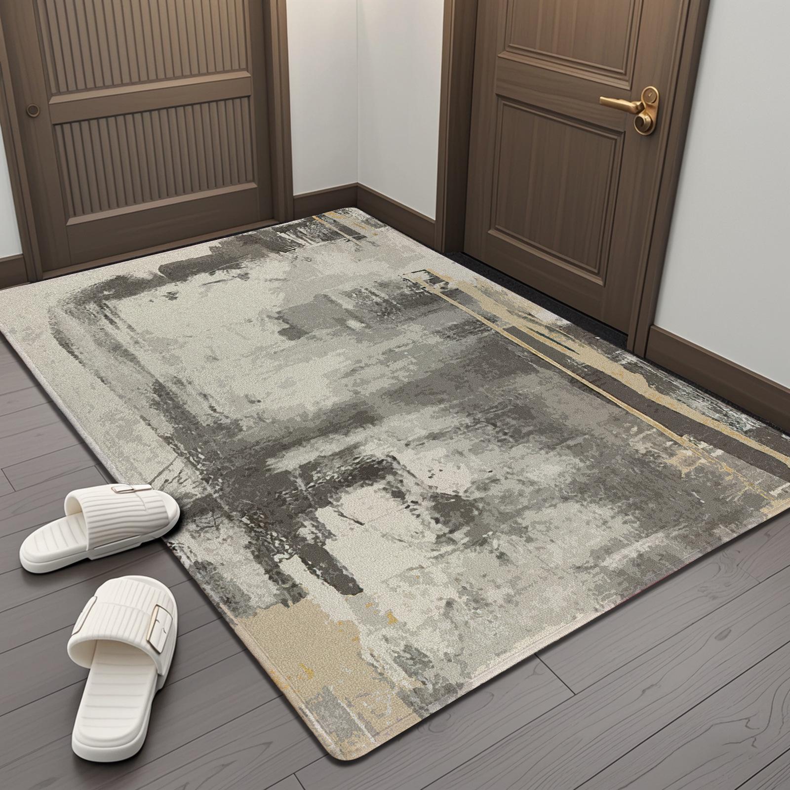 

Entrance Door Mat Carpet Nordic Abstract Retro Door Mat Entrance Foyer Home Living Room Mat 40*60cm