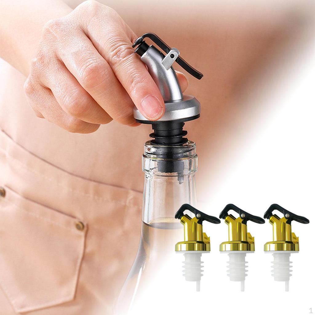 3Pcs Liquor Bottle Pourers, Pour Spouts, Kitchen Gadgets Stopper Reusable Oil