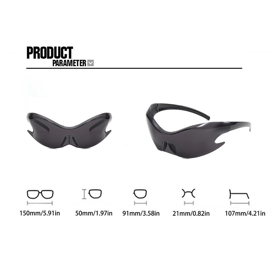 Sports Punk Y2K Sunglasses for Men and Women Unique Fashion Cool Hip-Hop Street Party Accessories