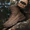 Neue Kampfstiefel in Übergröße PU-Mesh mittelhoch abriebfest taktische Stiefel Outdoor-Sport Wanderschuhe Wander-Militärstiefel
