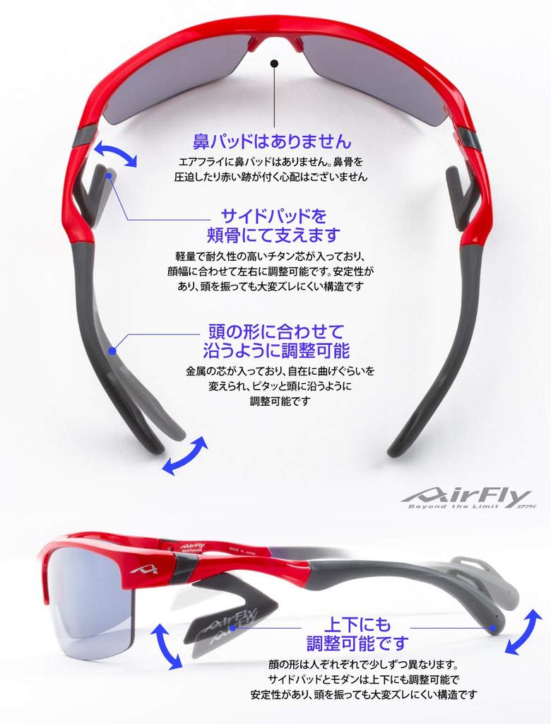 Sunglasses Black Frame Free Size [AirFly] AF-304 C-1P