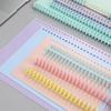 30-Loch-Binderring aus Kunststoff in Macaron-Farbe, schneidbar, selbstgemachter DIY-Binderring für lose Blätter, Notizbuch, Sammelalbum, Journal, Spule, Buchbinderring