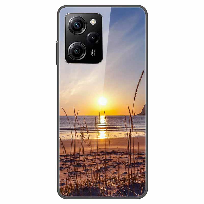 Tempered Glass Case for Xiaomi Poco X5 Pro / PocoX5 Cover Hard Shockproof Cases for Xiaomi Poco X5 5G 6.67'' Funda Coque Case
