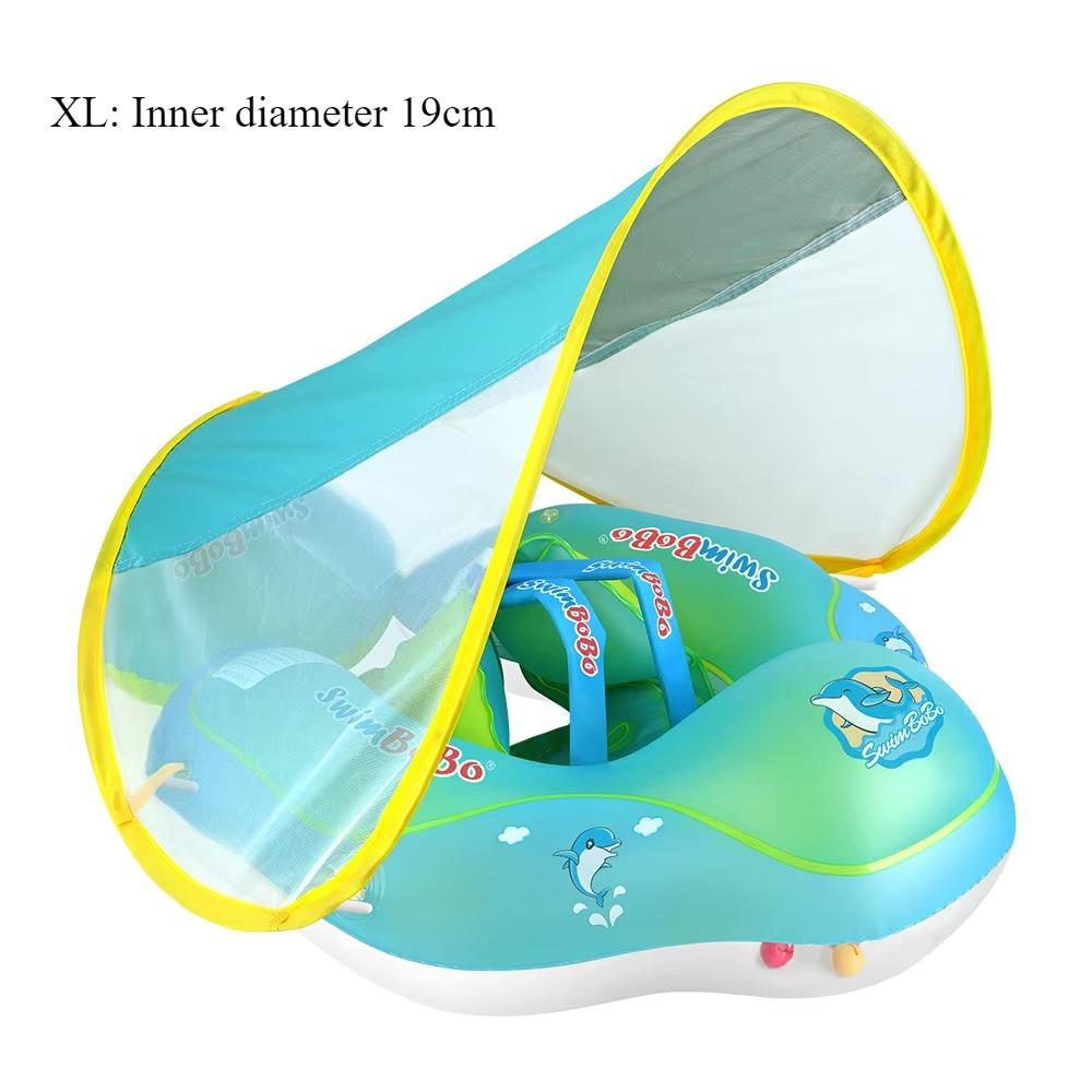 Baby Swimming Ring 1PCS Tummy Ring Children's Swimming Armpit Sunscreen Sunshade Blue Float Swimming Pool Accessories