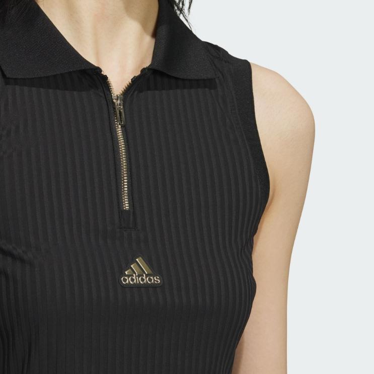 Adidas Cropped Stand-Collar Pullover Sleeveless Vest Women Tops JI9803