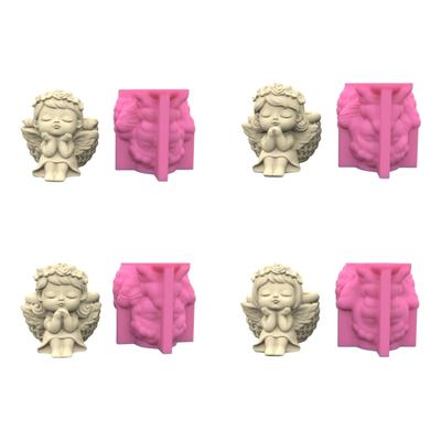 Cute Doll Girl Series Succulent Flower Pot Mould Gypsum Concrete Crystal Epoxy Resin Mold Flower Vase Silicone Mold