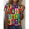 3D Printed Fashion Women's T-Shirt Summer Breathable Versatile