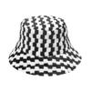 2025 European and American New Casual Trend Mixed Color Plaid Bucket Hat Plush Hat Thermal Basin Hat Men and Women Autumn and Winter
