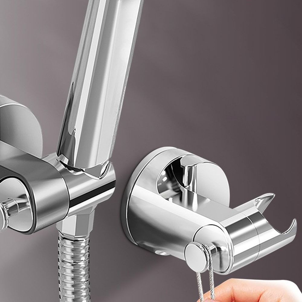 Self-adhesive Shower Base Bracket Suction Cup Shower Head Stand Bracket  Bathroom Accessories