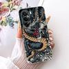 For Realme P4X 5G Phone Case On Realme  RMX5108 Casing Cool Dragon Lion Tiger Cartoon Painting Back Cover Clear Soft Silicone