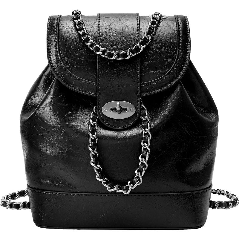 CASSILE Women's Light Luxury Convertible Chain Backpack