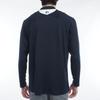 FootJoy DRY THROUGHLIGHT Chest Line Long Sleeve Mock Neck Shirt, Navy, Men's, Size XL (FJ-F24-S02, 32172-XL)