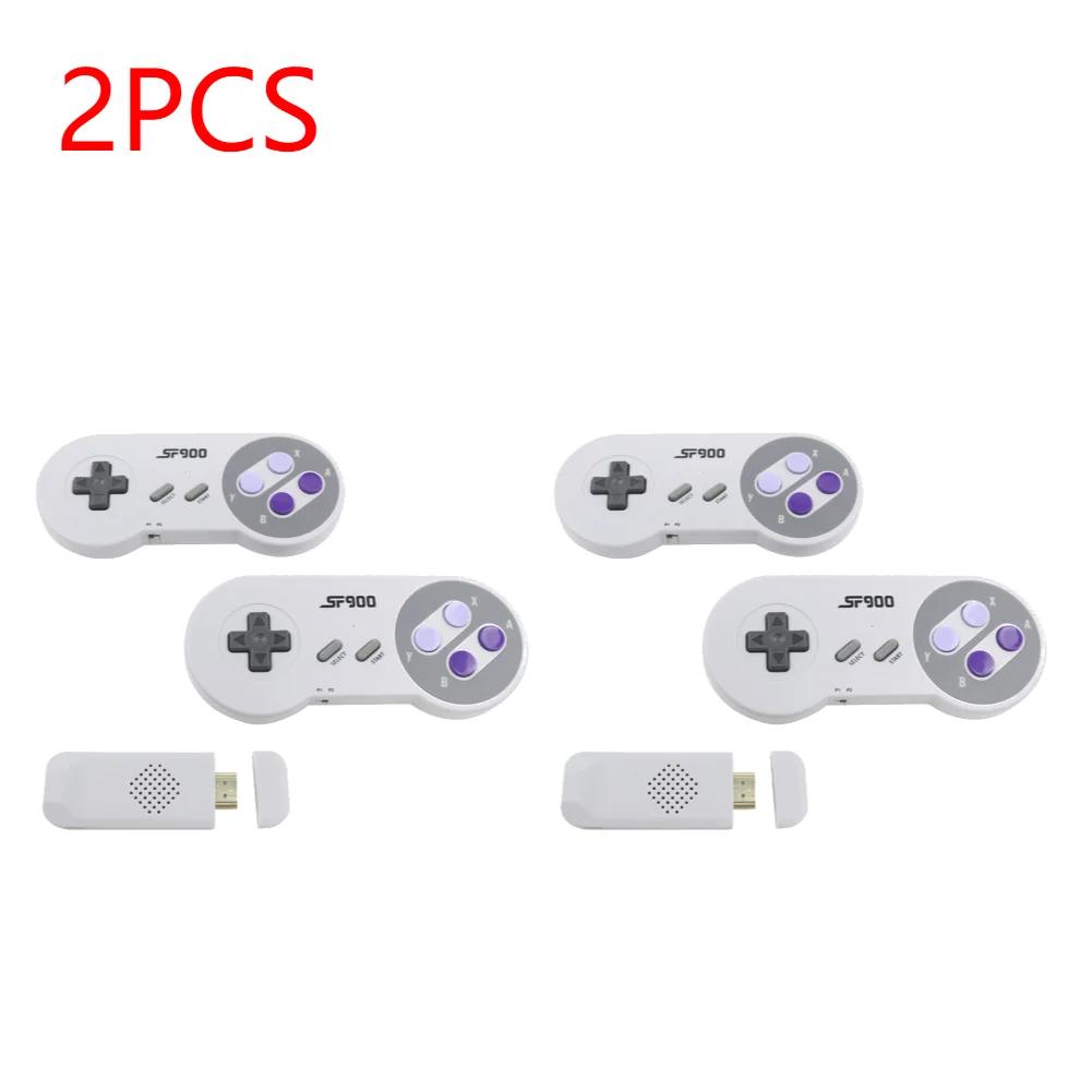 1-5 Set SF900 Retro Handheld Game Console 2.4G Wireless Receiver HD TV Portable Video Game Console with 2 Gamepad 4700 Games