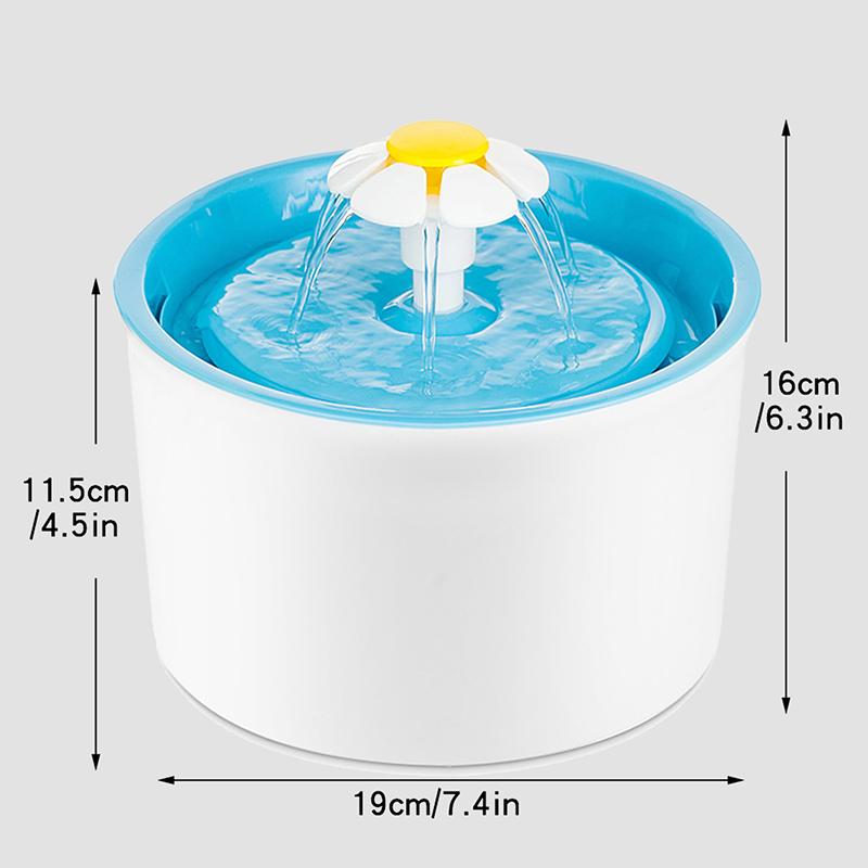 Classic Cat Pet Drinking Fountain with No Window, Automatic Recirculating Water Dispenser