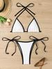 2025 Sexy Lace-up Bikini: European & American Women's Two-piece Swimsuit Set