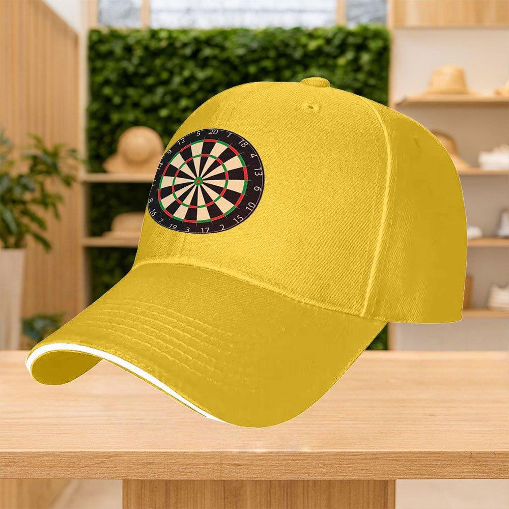 Dartboard Printed Adjustable Baseball Cap Unisex Multiple Colors Casual Street Sports Party Cap
