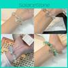 Elegant Gradient Blue Gemstone Butterfly Bracelet For Women Luxurious Summer Jewelry