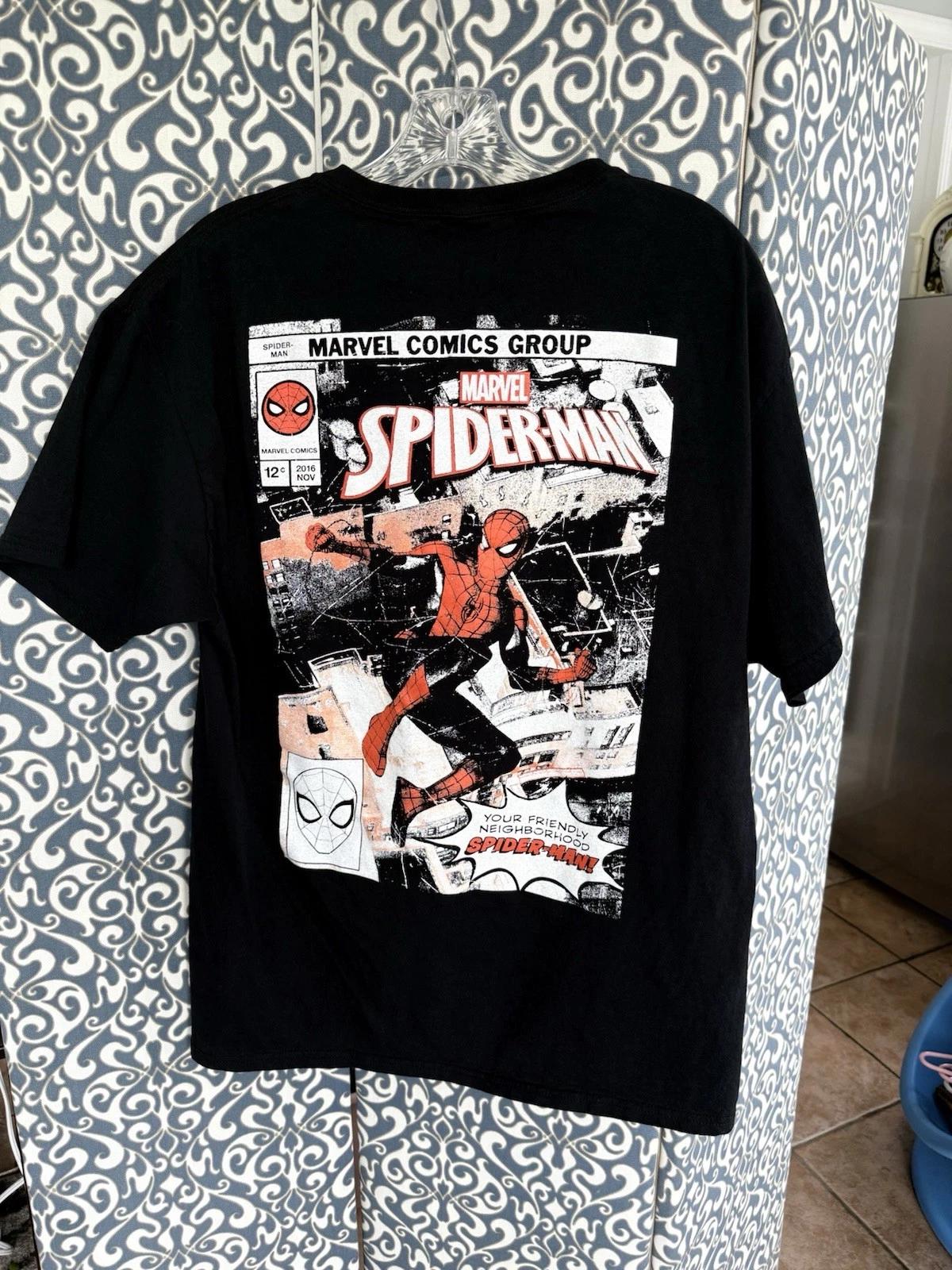 Marvel Spider Man, Marvel Comics Group , Large Mens T-shirt, Black M
