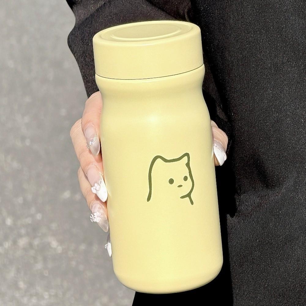 High-Capacity Cat Insulated Cup 320ml Thermal Water Bottle Thermos Vacuum Cup Office Workers