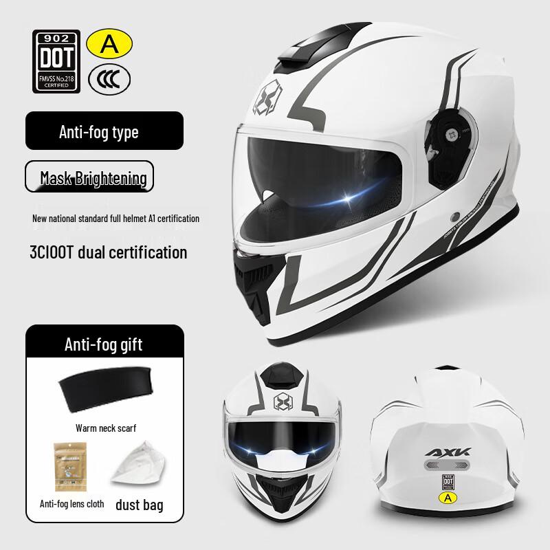 Tang Jun Women's All-Season Anti-Fog Motorcycle Helmet