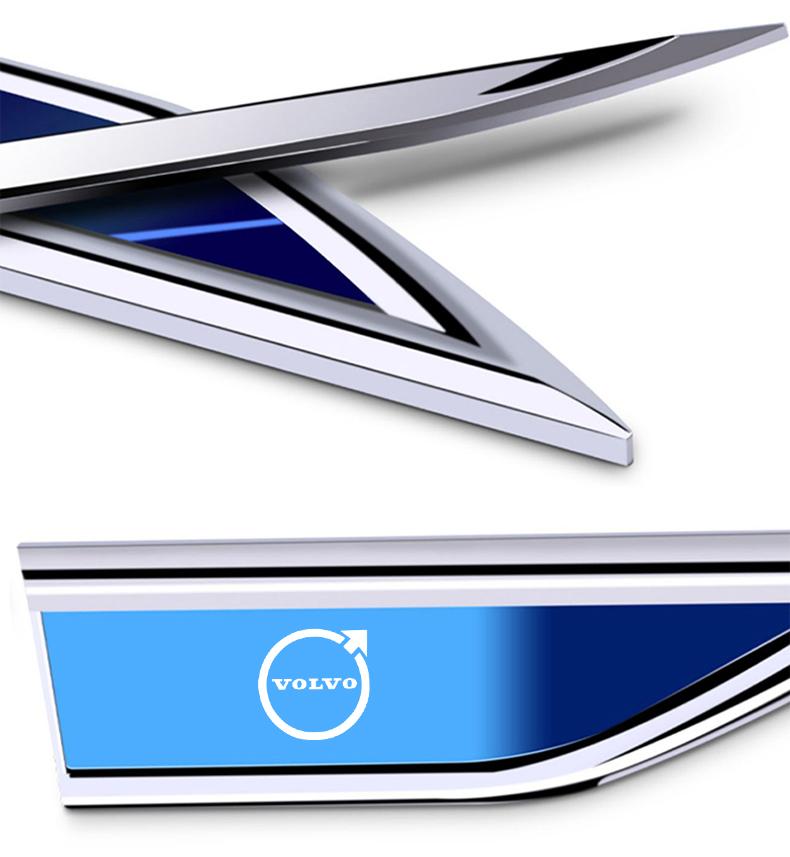 3D Metal Car Logo Sticker Auto Body Decoration Styling Decals For Volvo ES90 EC40 EX40 EM90 XC90 V90 V60 XC60 V40 S80 S60 S90 C4