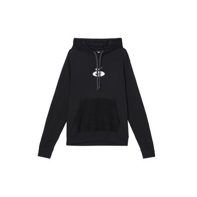 Sudadera con Capucha Pulóver con Logo Bordado para Hombre Tops Negro DM5463-070