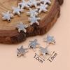 20Pcs Silver Plated Starfish Loose Spacer Beads For Jewelry Making Bracelet Diy Handmade Accessories Necklace