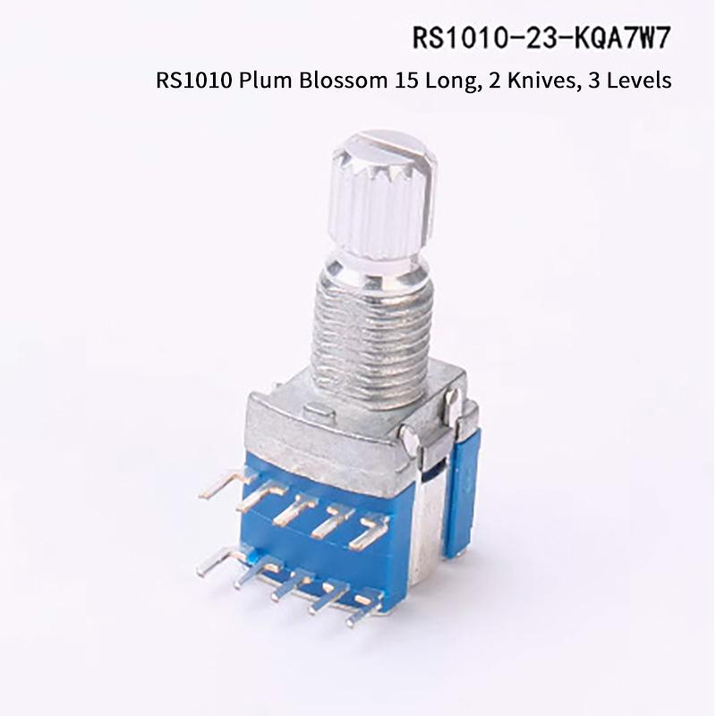 

2Pcs Gear Change Switch Diy Accessories 1 Pole 2/3/4/5/6 Position 2 Pole 2/3/4 Position Rs1010 Band Switch Rotary Switch 2 knife 3 gears