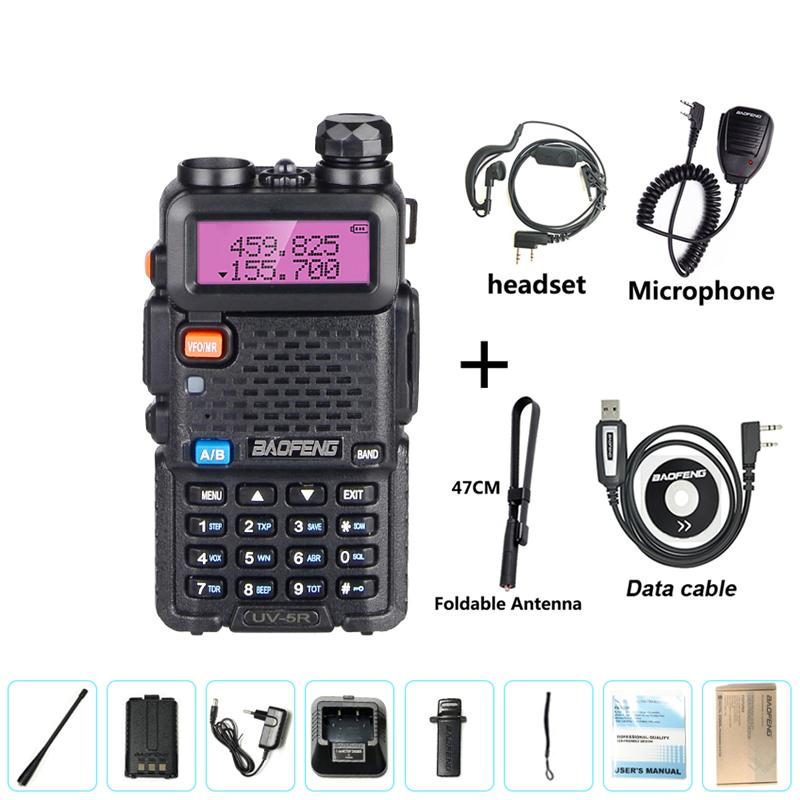 Baofeng UV-5R Walkie Talkie Airband Wireless Copy Frequency AM FM Long Rang Hunting Station Powerful Two Way Portable Radio
