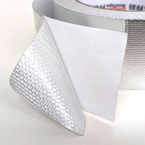 UPstore Aluminum Tape, 25m X 5cm, Metal Tape for Bonding Insulation Sheets, Aluminum Glass Cloth Tape, Fiberglass Tape, Aluminum Foil Tape, Duct Tape,