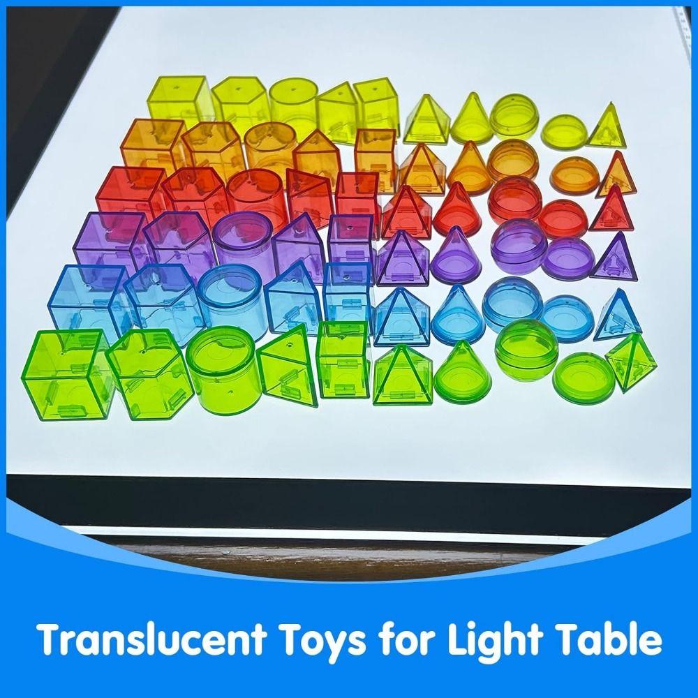 3D Kid Montessori Toy Translucent Sensory Learning Toy Montessori Table Toys  Teaching Aids