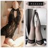 Sexy Lace Seduction Deep V Vintage Cheongsam Pajamas Hot Uniform Seduction Set