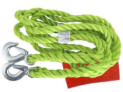 Tow Rope GVW Up To 2000 Kg Braided with Hooks, 4 M, Heavy Duty