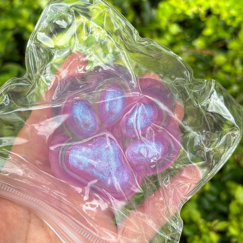 Crystal Taba Squishy Toy Cat Claw Mochi Fidget Toy Slow Rebound Stress Relief Toy Pinch Soft Squeeze Toy Party Gifts