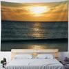Oceano, Alba, Tramonto, Paesaggio a Telaio, Grande Appeso da Parete, Decorazione da Parete Hippie, Tessuto di Sfondo, Decorazione Artistica per la Casa
