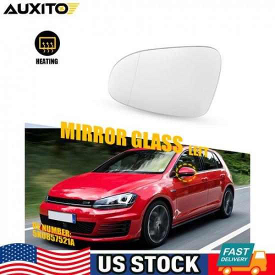 Для моделей Volkswagen Golf GTI TDI 2012-2013 годов Левое водительское зеркальное стекло с подогревом
