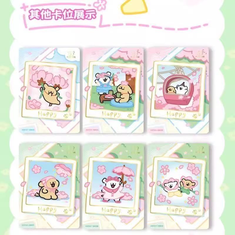 Official Genuine Dog Outing Diary Series Cute Anime Cards Maltese Periphery Collection Toy Cards Holiday Gift Box