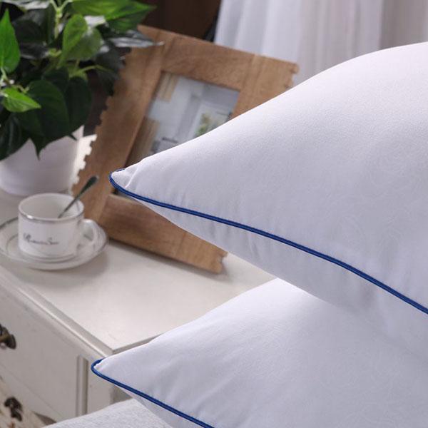 WTEMPO 48*74CM White High Quality Home Hotel Dormitory Pillows Help Sleep Neck Support Non-Collapse Pillow for All Seasons
