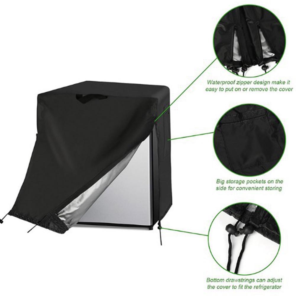 Compact Refrigerator Cover, Waterproof&Dustproof Cover For Beverage Refrigerator Adjustable Covers For Home Appliances Parts