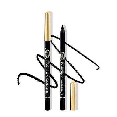 Moda Renk Süper Kaygan Eyeliner | Eyeliner Siyah Su Geçirmez Bulaşmaz | Uzun Kalıcı | Yüksek Yoğunluklu | Tek Sürüşle Pürüzsüz Uygulama (1.2g)
