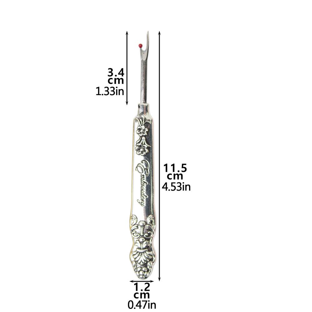 Vintage Stainless Steel Handle Craft Thread Cutter Seam Ripper Stitch Unpicker Cross-Stitch Sewing Thread Remover Needlework