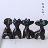 Green Sandalwood Giraffe Small Deer Ornaments Valentine's Day Gift Creative DIY Accessories Small Pendant sculptures & figurines
