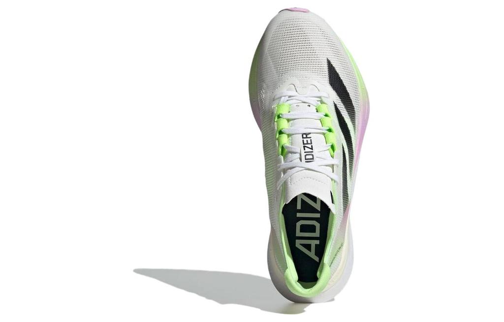 adidas Adizero Boston 12 White Green Spark Women's IG3328