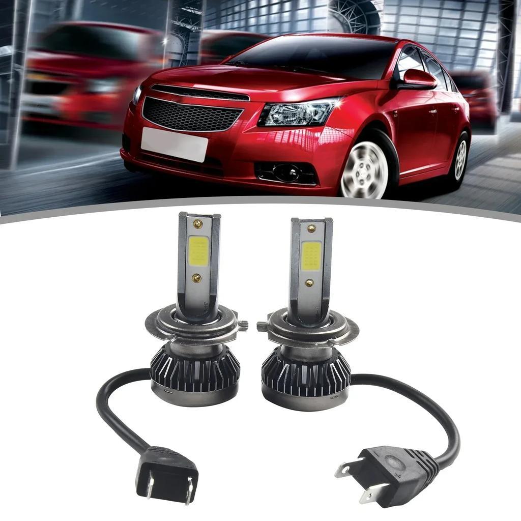 Headlamp Bulbs Headlight Practical H7 Hi/Low Beam Kit LED Part 110W Plug And Play 270 Degrees Replacement 2PCS