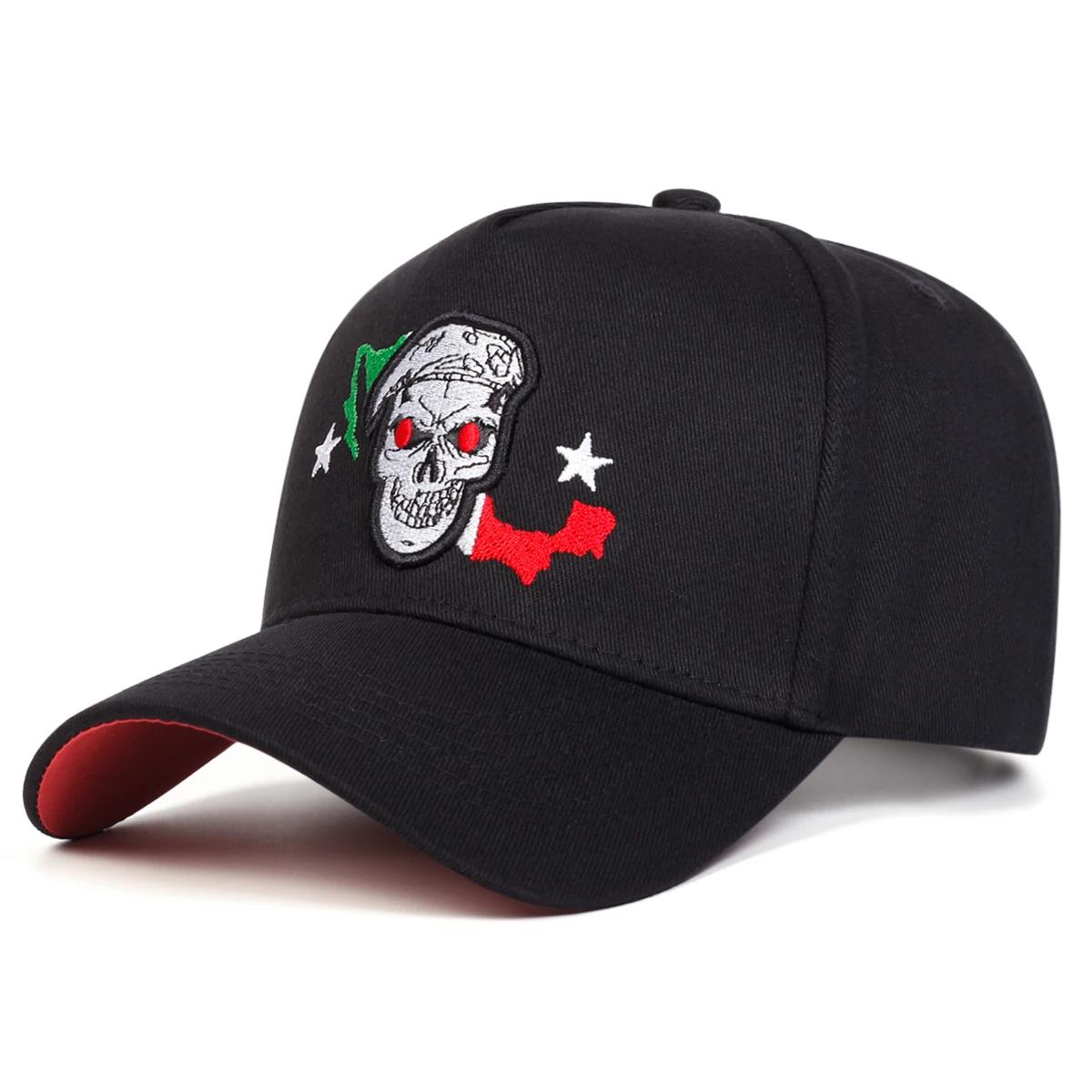 

Unisex Skull Embroidery Baseball Caps Spring And Autumn Outdoor Adjustable Casual Hats Sunscreen Hat Sports Cap