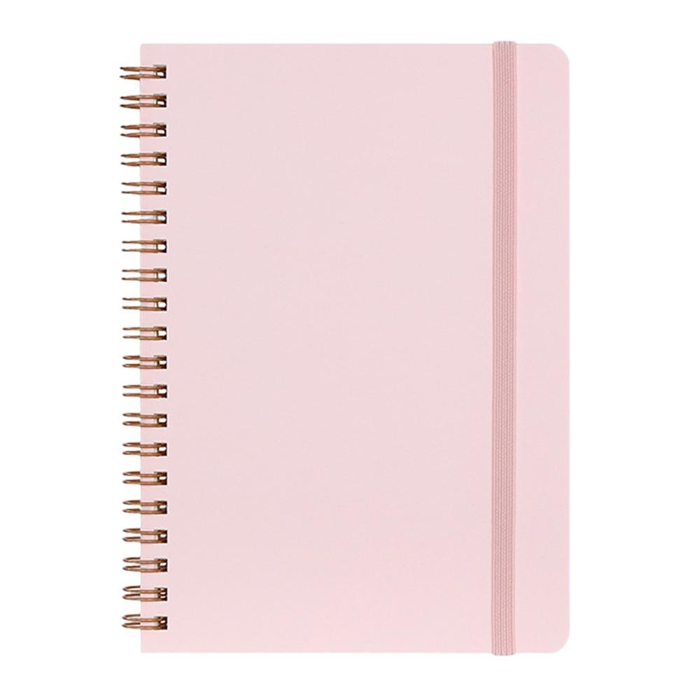 B6 Strap Design Coil Notebook Thicken Spiral Binding Diary Book Simple Memo Pad Students Writing Book For School Office