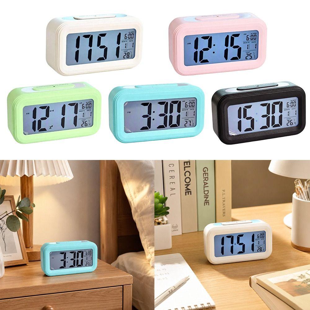 Adjustable Luminous Mode LED Alarm Clock Multifunctional Desktop Alarm Clock Home Decor