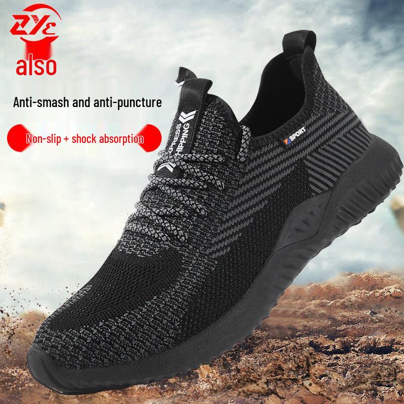 Zheye Steel Toe Safety Work Shoes 44